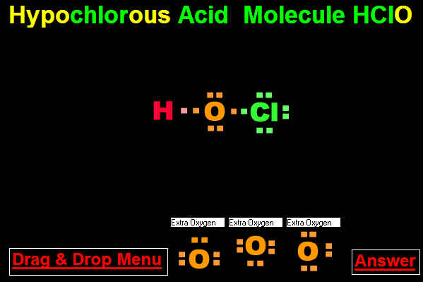 Dot Structure of Hypochlorous Acid